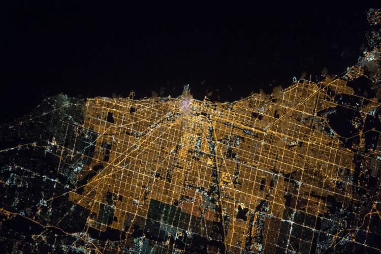 chicago at night